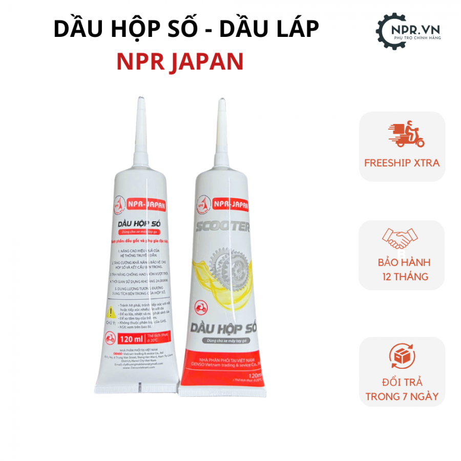 Nhớt láp xe ga - Nhớt hộp số - Dầu láp chuyên dụng hàng chính hãng NPR JAPAN 120ML,nhot lap xe ga  nhot hop so  dau lap chuyen dung hang chinh hang npr japan 120ml
